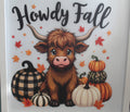 Cow with pumpkins