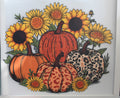 Sunflowers with pumpkins