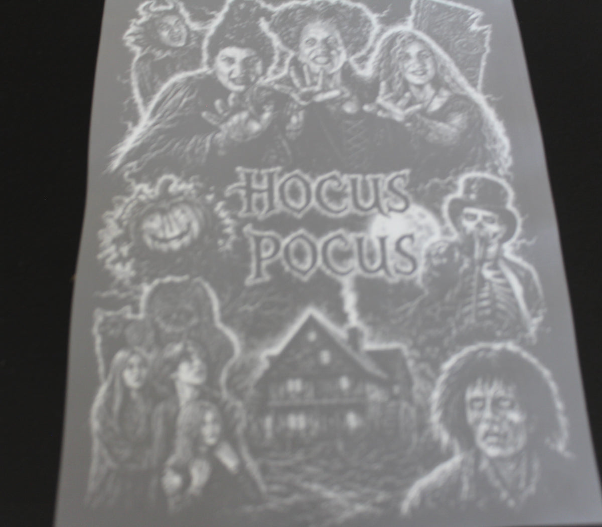 Hocus Pocus  white decal