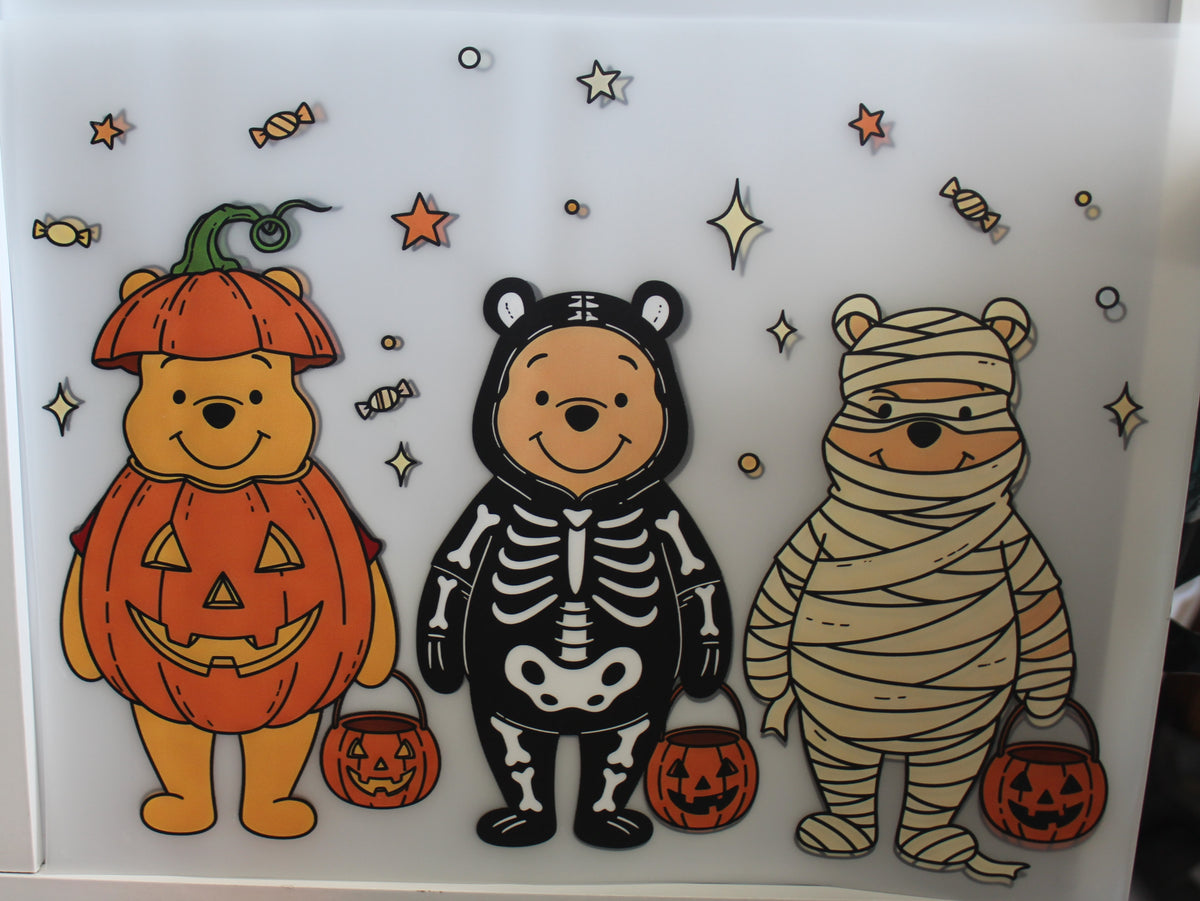 3 little Winnie the Pooh for Halloween