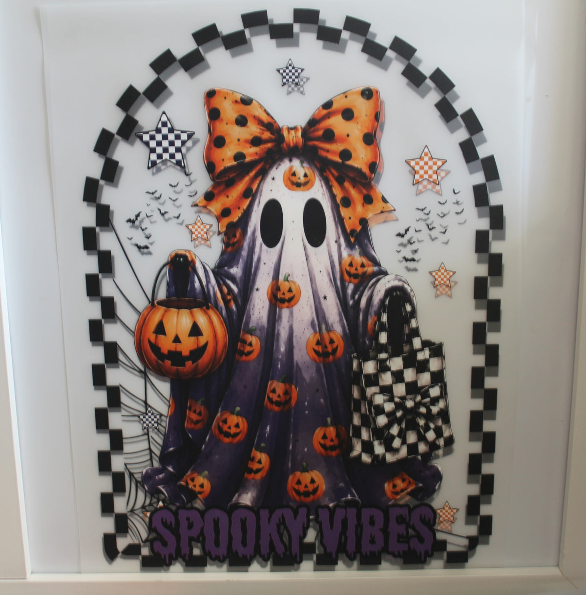 Fashion Ghost with orange bow