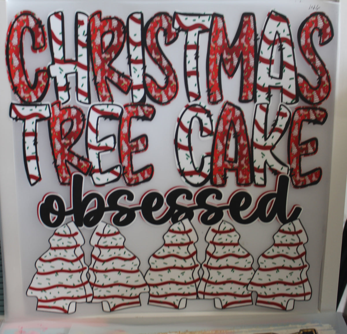 Christmas Tree Cake Obsessed