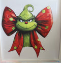 Grinch with a Red Bow