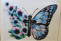 Blue Butterfly with Cross of Faith